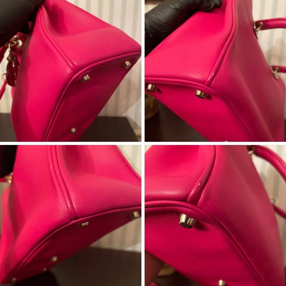 Dior Medium Diorissimo Bag Fuchsia Leather
2 Dust Bag Pouch Strap COA - Picture 5 of 15